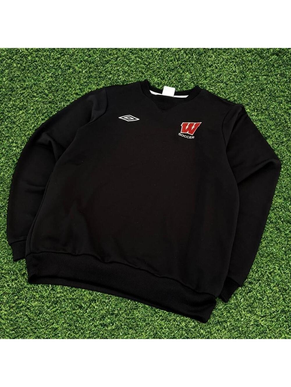 Umbro Wisconsin Badgers Soccer Crewneck Sweatshirt Size M